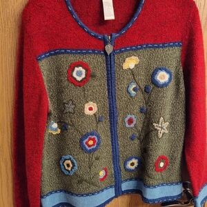 Koret Petite Red Knit Sweater